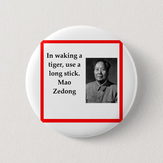 Vorsitzender Mao Button (Vorderseite)