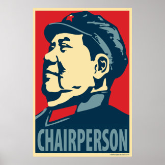 Vorsitzender Mao: Obama-Parodie-Poster Poster
