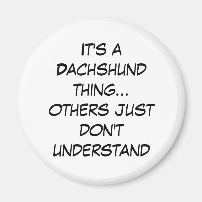 Vorstädtisches Chicagoland Dackel Lovers Magnet (Vorne)