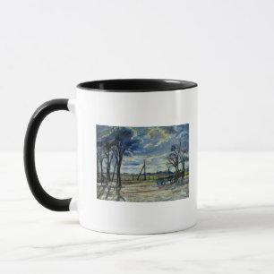 Vorstadtlandschaft im Frühjahr Tasse