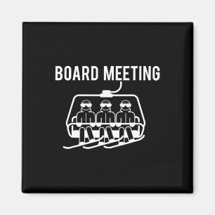 Vorstandssitzungen - Wintersports Lover Snowboardi Magnet