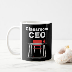 Vorstandsvorsitzender von Classroom Funny Teacher Kaffeetasse