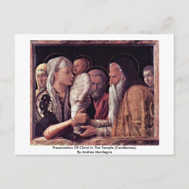 Vorstellung Christi im Tempel (Candlemas), Postkarte (Vorderseite)