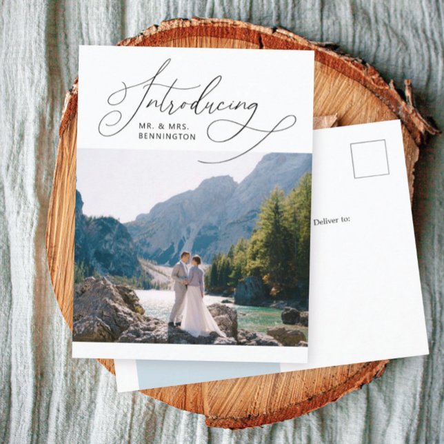 Vorstellung der Hochzeitserklärung P Ankündigungspostkarte (Von Creator hochgeladen)