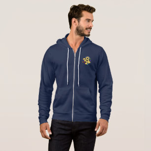Vorstellung des neuen Jahres 2024 Männer mit Vol Hoodie