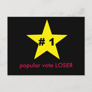 Vorstellungen von Trumps Volksabstimmung Verlierer Postkarte