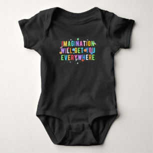 Vorstellungskraft bringt Sie überall Baby Strampler