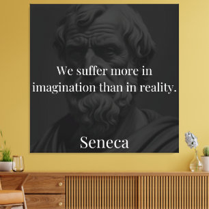 Vorstellungskraft und Leiden: Seneca über Wahrnehm Leinwanddruck