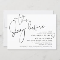 Vortag, Hochzeitsessen Probe