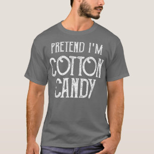 Vortäuschen im Cotton CandyFunny Lazy Halloween Co T-Shirt