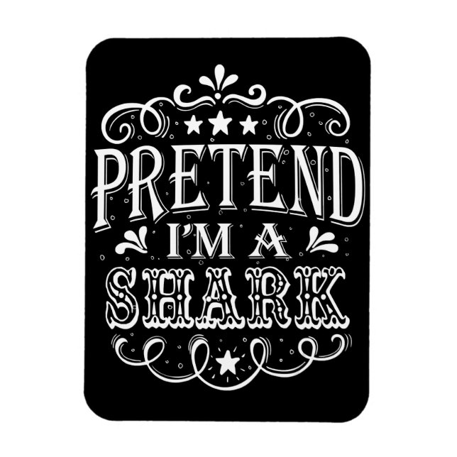 Vortäuschen im Hai - Crazy Shark Lover Geschenke Magnet (Vertikal)