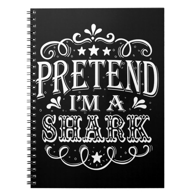 Vortäuschen im Hai - Crazy Shark Lover Geschenke Notizblock (Vorderseite)