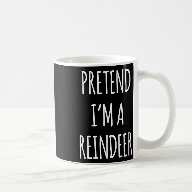 Vortäuschen im Rentierfass Einfache Weihnachtskost Kaffeetasse (Rechts)