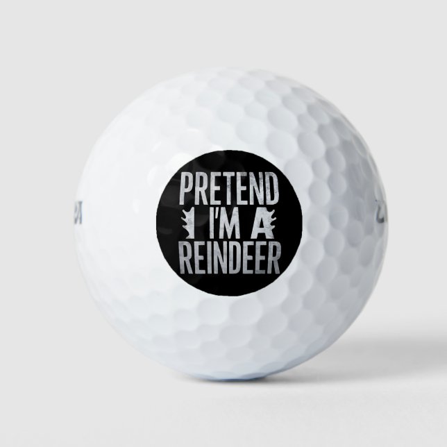 Vortäuschen Sie sich ein Weihnachtskostüm der Rent Golfball (Vorderseite)