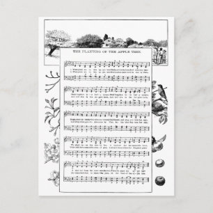 Vorteile von Apple Trees Song Postkarte