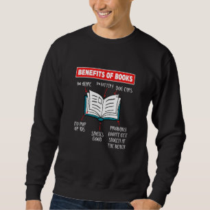 Vorteile Von Büchern Buch Buchleser Leser Sweatshirt