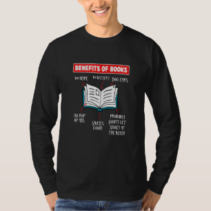 Vorteile Von Büchern Buch Buchleser Leser T-Shirt