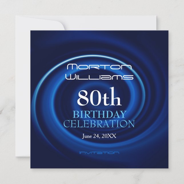 Vortex 80e anniversaire Invitation (Devant)