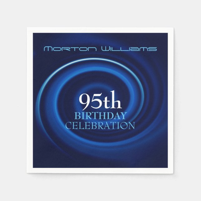 Vortex 95. Geburtstagsfeier Napkin Serviette (Vorderseite)