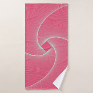 vortex carré en velours rose