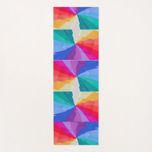 Vortex de couleurs sur tapis de yoga (Devant)