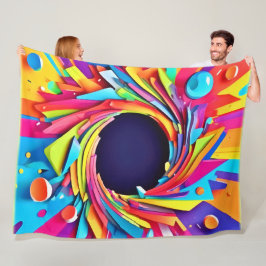Vortex der Vitalkunst Fleecedecke