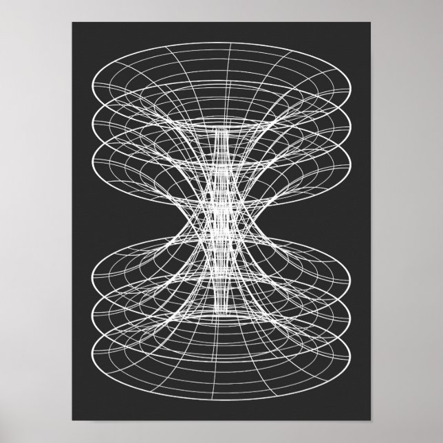 Vortex-Drahtgitter-Sternbild Poster (Vorne)