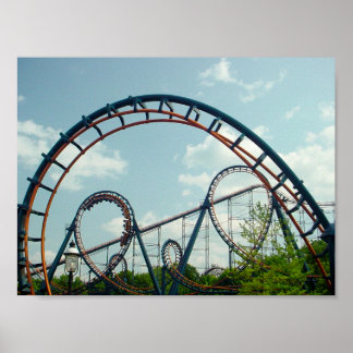 Vortex, Roller Untersetzer, KingsIsland, Vergnügun Poster