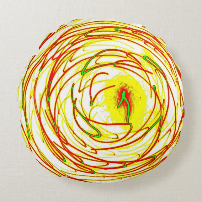 Vortex Round Cushion Runde Kissen (Vorderseite)