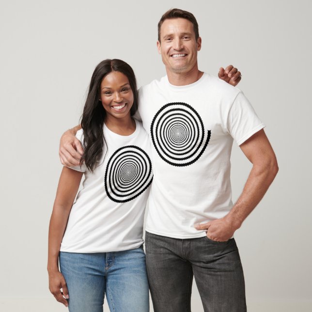 Vortex Spiral Geometric Maelstrom Whirlpool T-Shirt (Unisex)