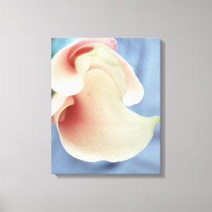 Vortex White Calla Lily Leinwand Blumen Printmedie