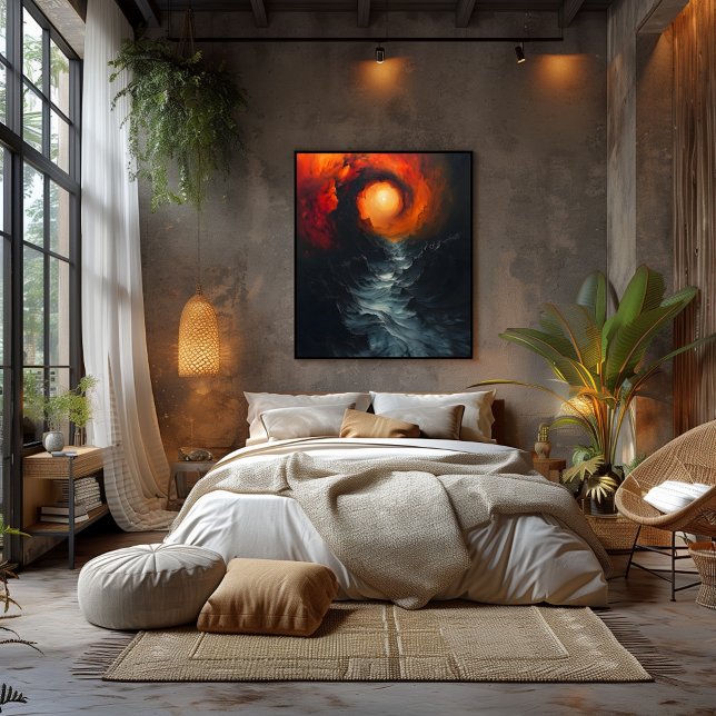 Vórtice Ardiente del Océano Furia de la Naturaleza Poster (Von Creator hochgeladen)