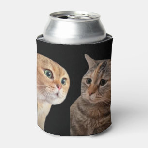 Vortrag Katzen Meme Doppelseitiges Schwarzes Dosenkühler