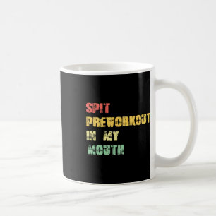 Vortrainieren in meinem Mund Vintager Nervenkummer Kaffeetasse