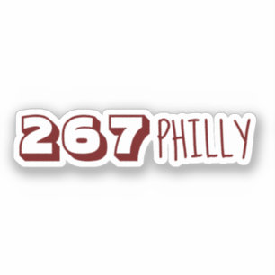 Vorwahl 267 - Philly Aufkleber