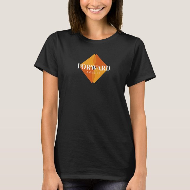 Vorwärts Amerika Politisches Party nicht Demokrate T-Shirt (Vorderseite)