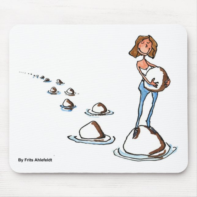 Vorwärts gehen mousepad (Vorne)