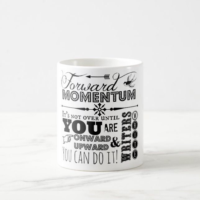 Vorwärtsimpuls-Tasse für Verfasser Kaffeetasse (Mittel)