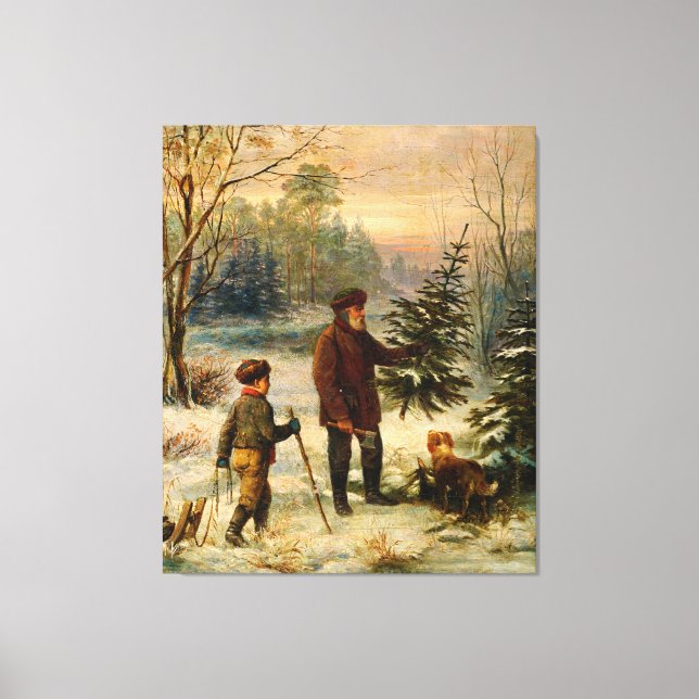 Vorweihnacht von Franz Krüger (19. Jahrhundert) Leinwanddruck (Vorderseite)