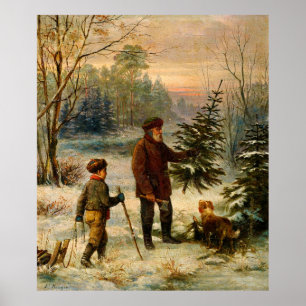 Vorweihnacht von Franz Krüger (19. Jahrhundert) Poster