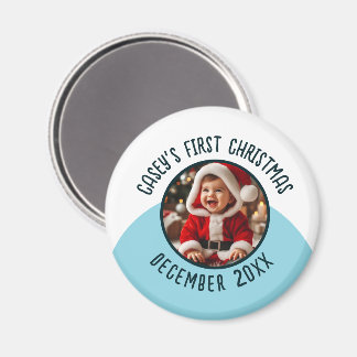 Vorweihnachtsbaby-Foto Name hinzufügen Magnet