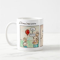 Vorwitzige Baby-Comic-Tasse | Dimwitz Comics
