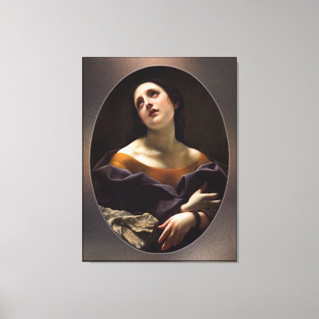 Vorwurf der Geduld von Carlo Dolci Leinwanddruck (Vorderseite)