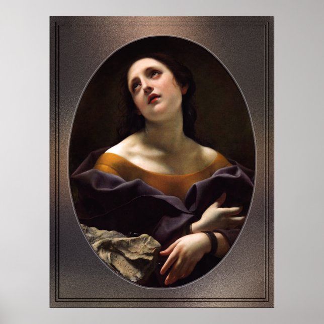 Vorwurf der Geduld von Carlo Dolci Poster (Vorne)