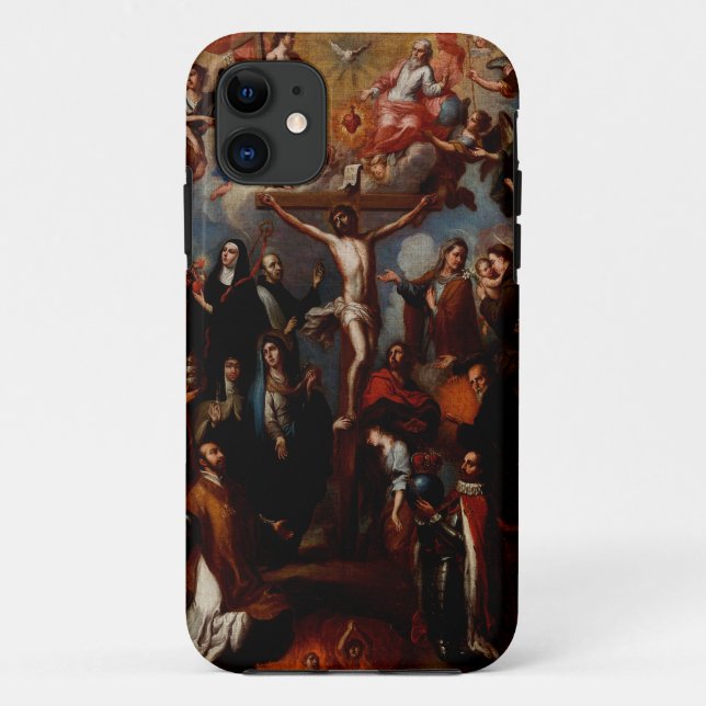 Vorwurf der Kreuzigung mit Jesuitensainten Case-Mate iPhone Hülle (Rückseite)