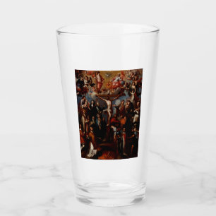 Vorwurf der Kreuzigung mit Jesuitensainten Glas