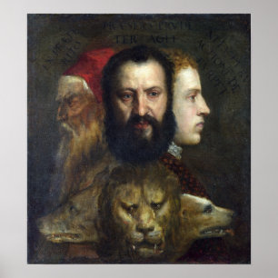 Vorwurf der Prudence - Tizian - c1566 Poster