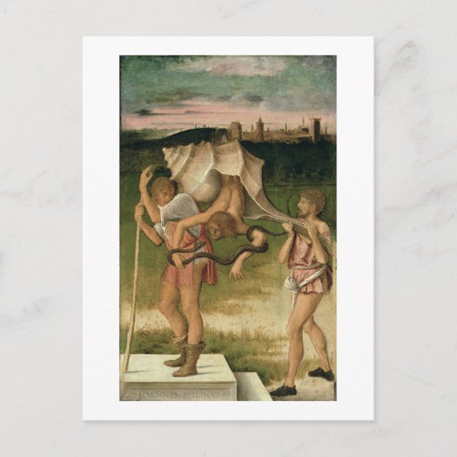 Vorwurf der Weisheit (Öl auf Tafel) Postkarte (Vorderseite)