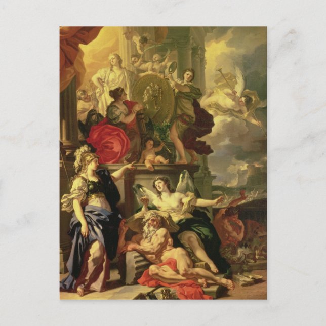 Vorwurf einer Regierung, 1690 Postkarte (Vorderseite)