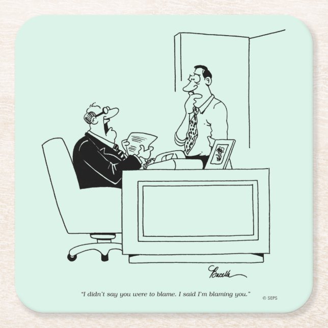 Vorwurf Rechteckiger Pappuntersetzer (Vorderseite)